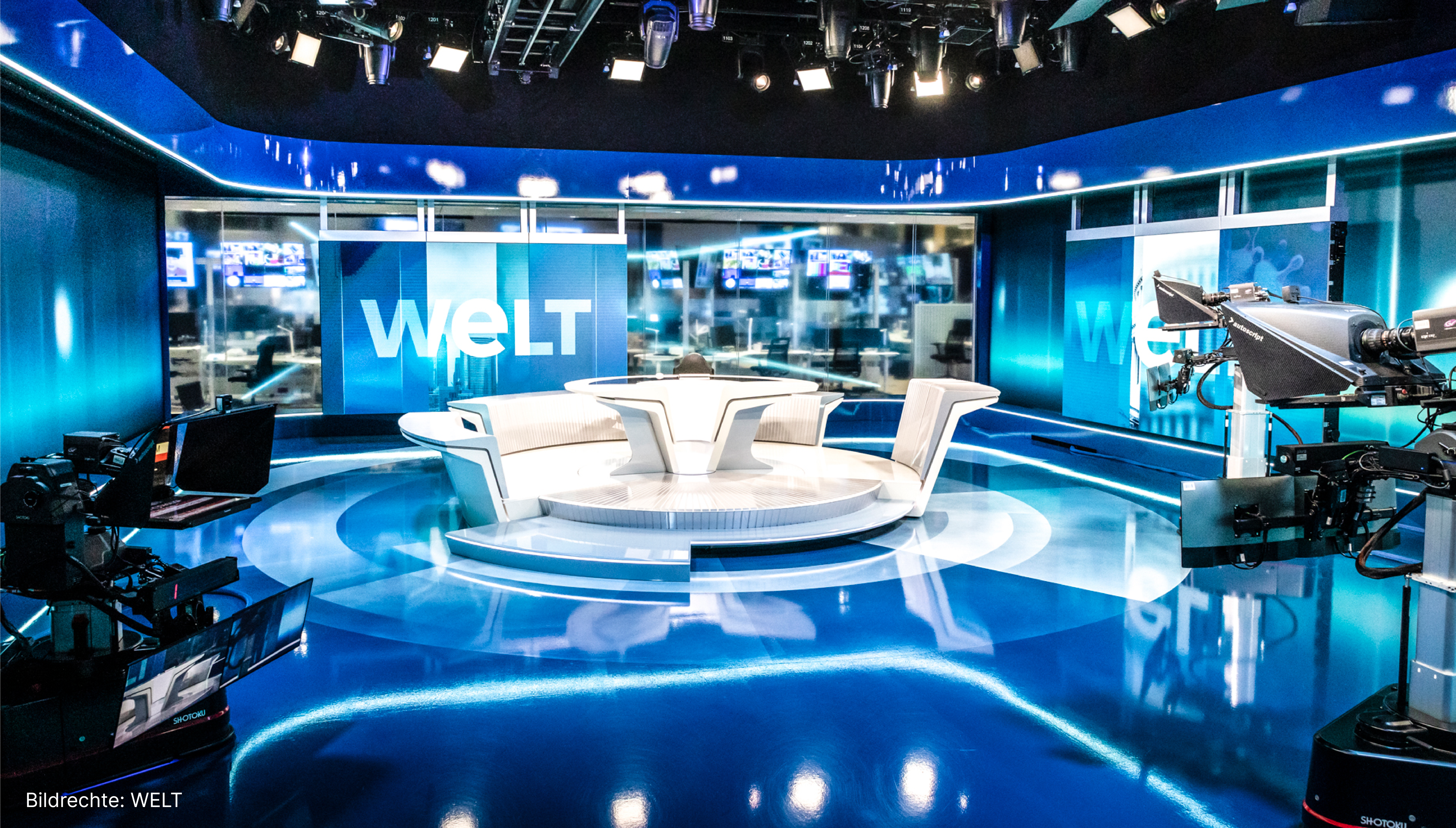 WELT Studio, Broadcast Medientechnik